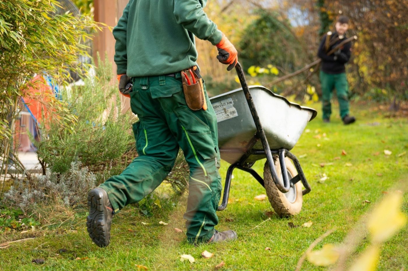 Landscape crew at work